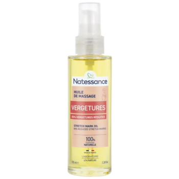 Vergetures huile de massage Natessance - flacon-pompe de 100ml