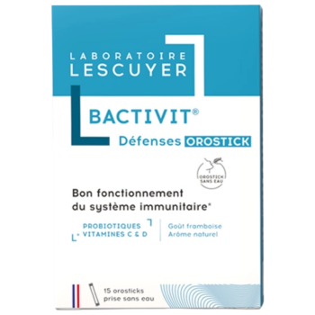 Bactivit défenses orostick Lescuyer - boite de 15 orosticks 