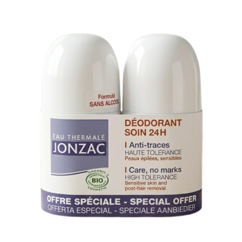 D&eacute;odorant soin 24h anti-traces Eau Thermale Jonzac - offret sp&eacute;ciale lot de 2x50ml