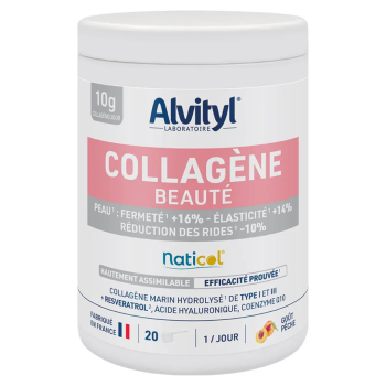 Collagène beauté naticol goût pêche Alvityl - pot de 20 doses