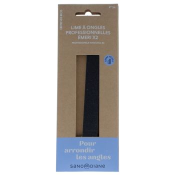 Lime à ongles professionnelles émeri Sanodiane - 2 limes