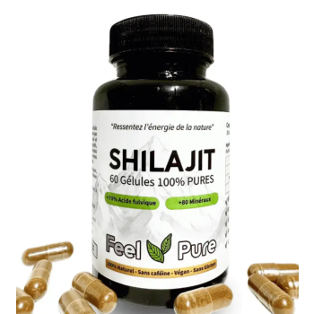 Shilajit Feel Pure - pot de 60 gélules 
