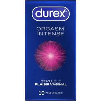 Préservatifs Orgasm'Intense Durex - boîte de 10 préservatifs