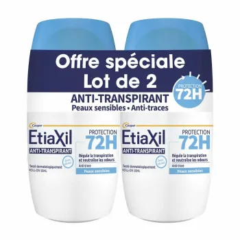D&eacute;odorant anti-transpirant Etiaxil - lot de 2 d&eacute;odorants de 50ml