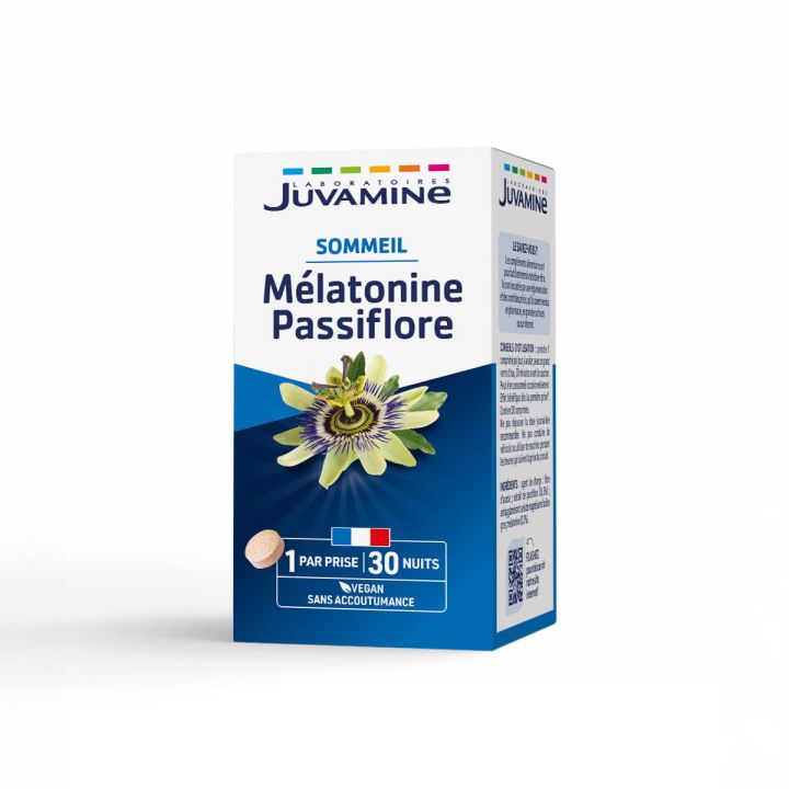 Mélatonine passiflore Sommeil Juvamine