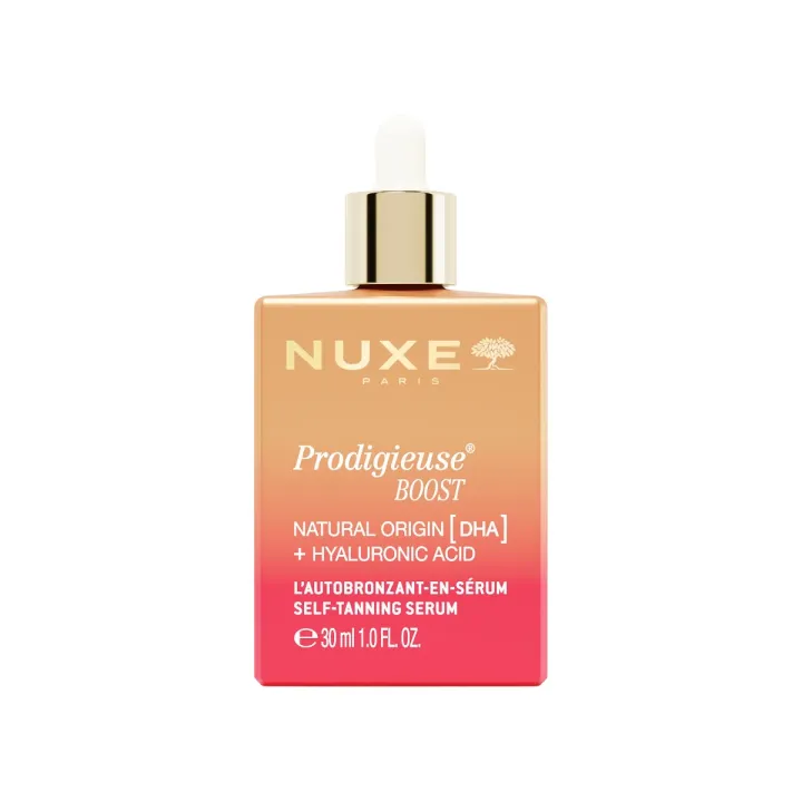 Prodigieuse Boost sérum autobronzant Nuxe - flacon-pipette de 30ml