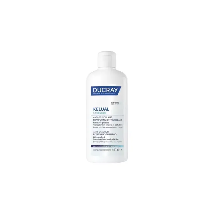 Kelual Squanorm shampooing anti-pelliculaire rafraîchissant Ducray - flacon de 400ml