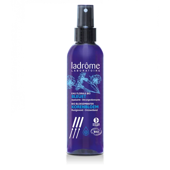 Eau florale de bleuet bio Ladrôme - spray de 200ml 