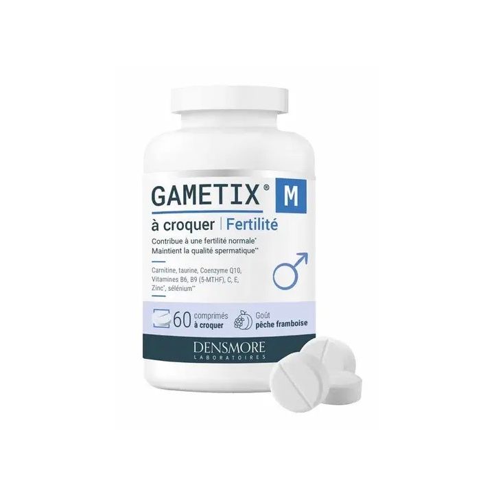 Gametix M fertilité Densmore - pot de 60 comprimés à croquer