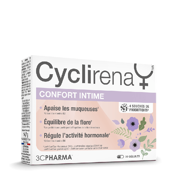 Cyclirena confort intime 3C Pharma - boite de 30 gélules