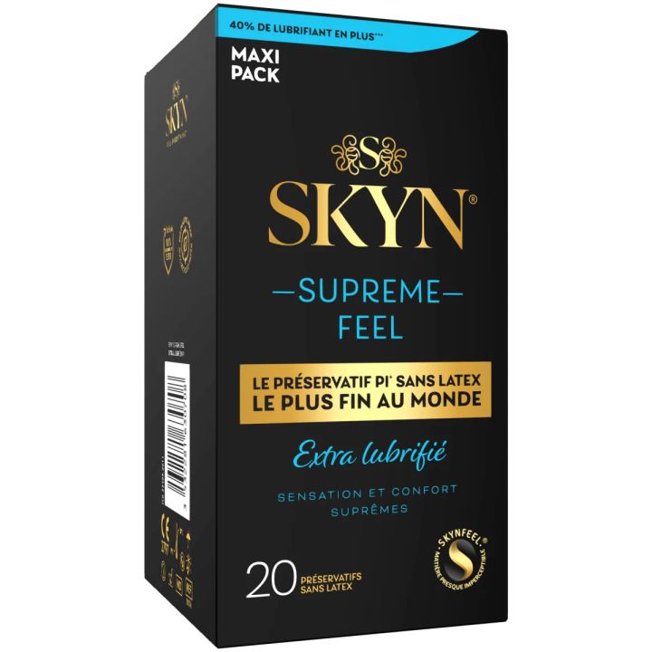 Skyn suprême feel extra lubrifié préservatifs Manix