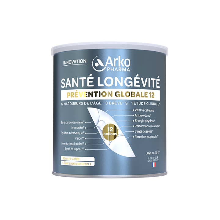 Santé longévite prévention globale 12 Arkopharma - pot de 285g