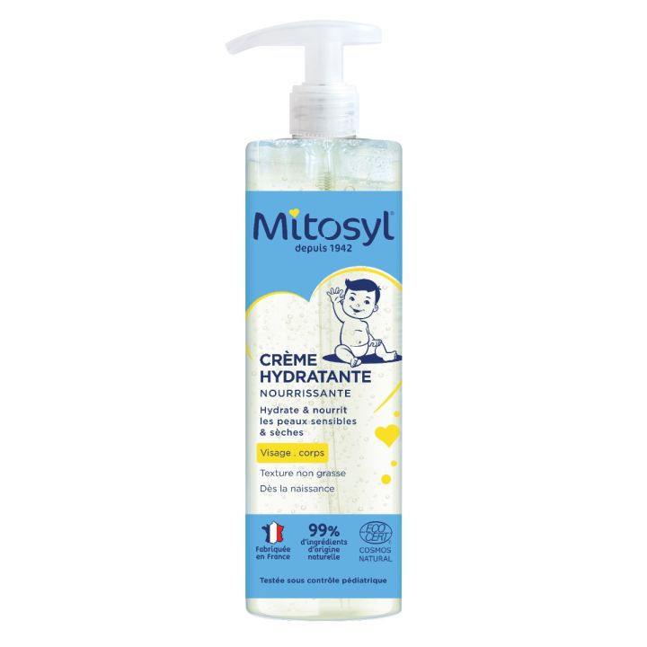 Crème hydratante nourrissante visage et corps Mitosyl - flacon de 500ml