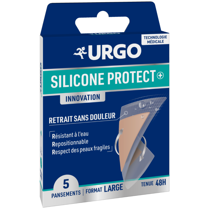Silicone protect innovation pansements format large Urgo