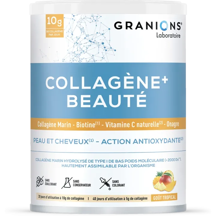 Collagène + Beauté goût tropical Granions - pot de 220g