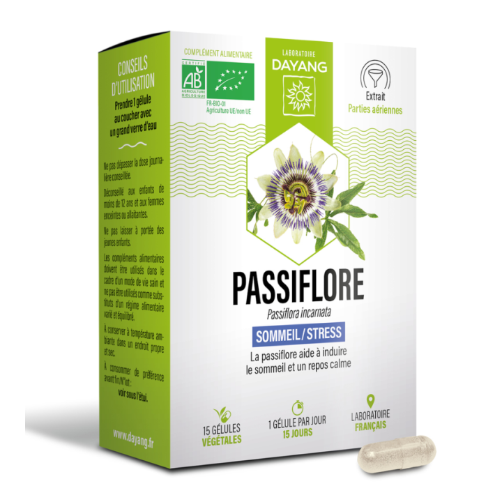 Passiflore sommeil et stress BIO Dayang