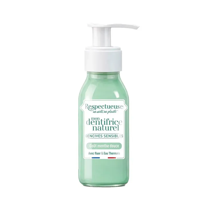 Mon dentifrice naturel gencives sensibles Respectueuse - flacon-pompe de 80ml