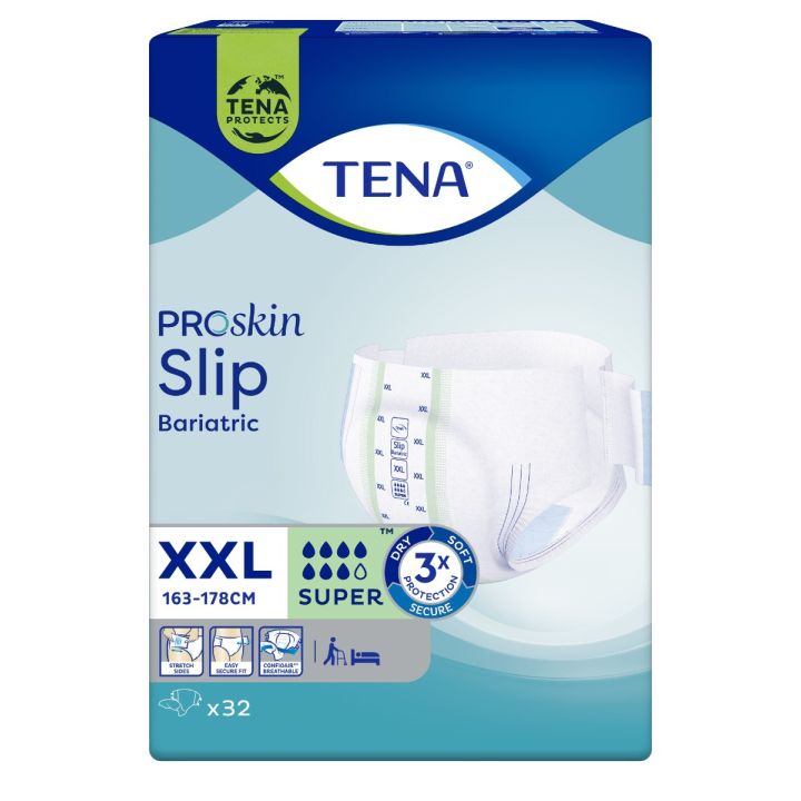 ProSkin bariatric slips taille XXL Tena - paquet de 32 protections