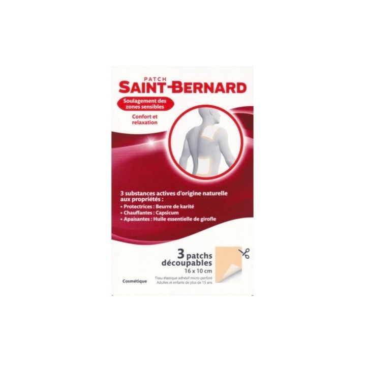 Patch découpable 16x10cm Saint-Bernard - boite de 3 patchs