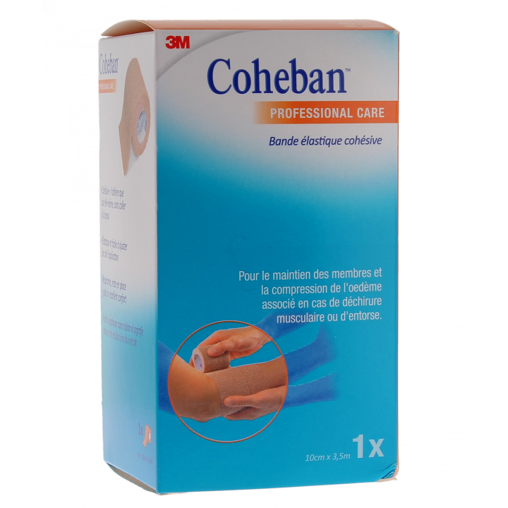 Coheban Bande de contention cohésive 3M - bande de 3,5 m x 10 cm