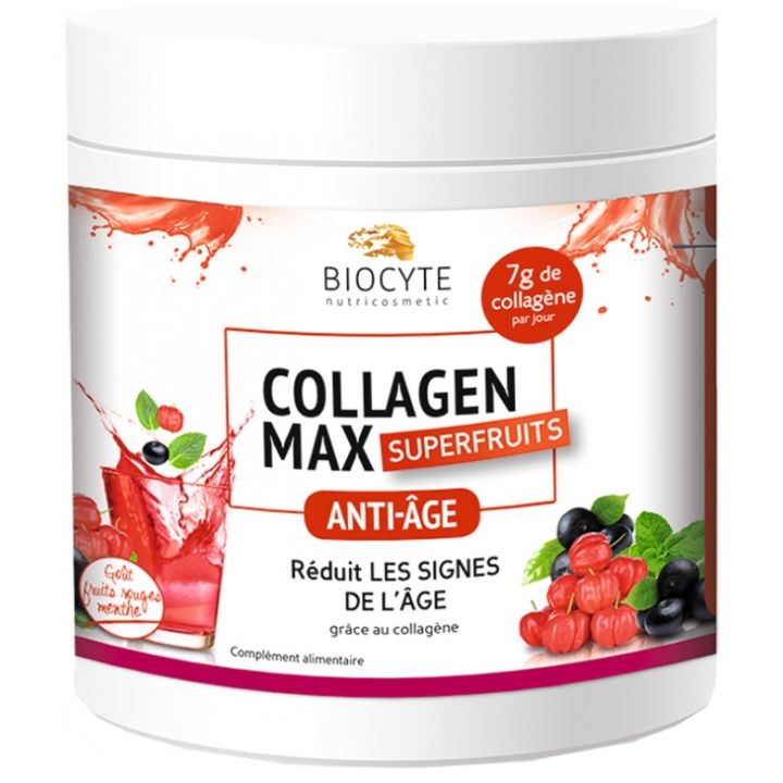 Collagen Max Superfruits Biocyte - pot de 260 g