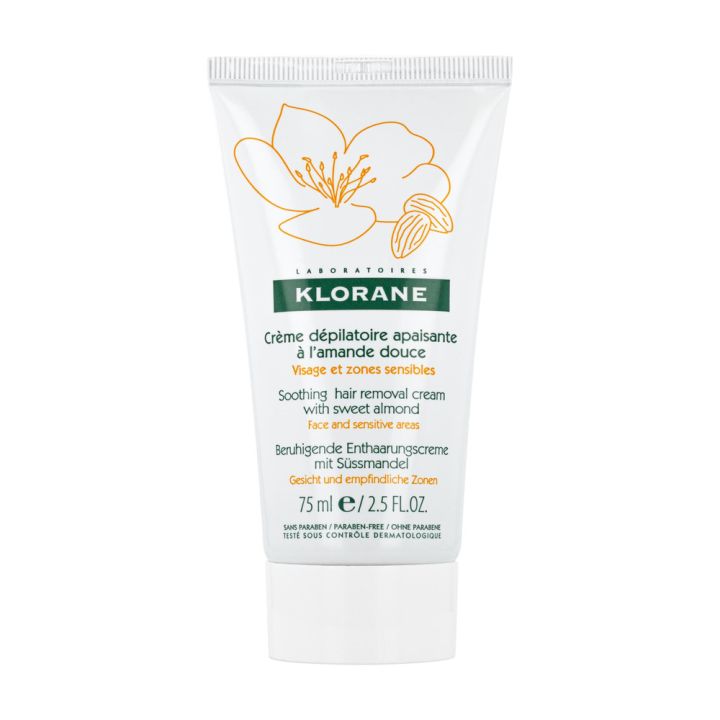 Crème dépilatoire à l'amande douce Klorane - tube de 75 ml