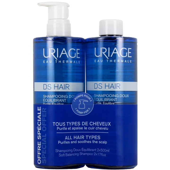 DS Hair Shampooing doux équilibrant Uriage