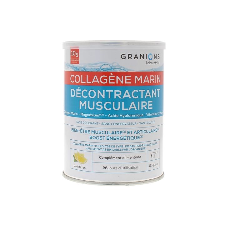 Décontractant musculaire Collagène marin Granions - pot de 300g