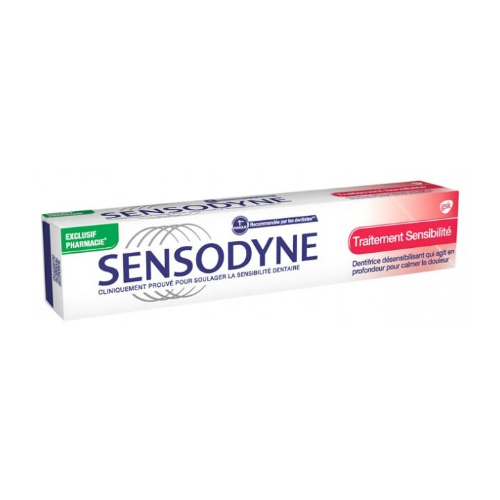 Dentifrice traitement sensibilité Sensodyne