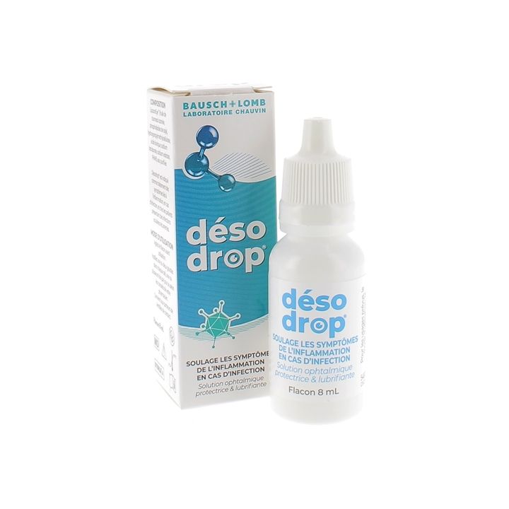 Desodrop Collyre solution ophtalmique protectrice et lubrifiante Bausch & Lomb - flacon de 8ml