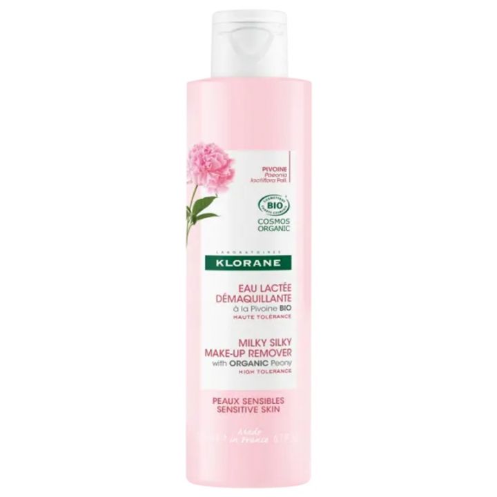 Eau lactée démaquillante à la Pivoine bio Klorane