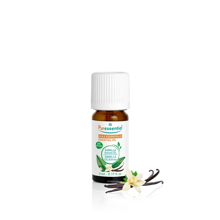 Huile essentielle de vanille extrait CO₂ bio Puressentiel - flacon de 5ml