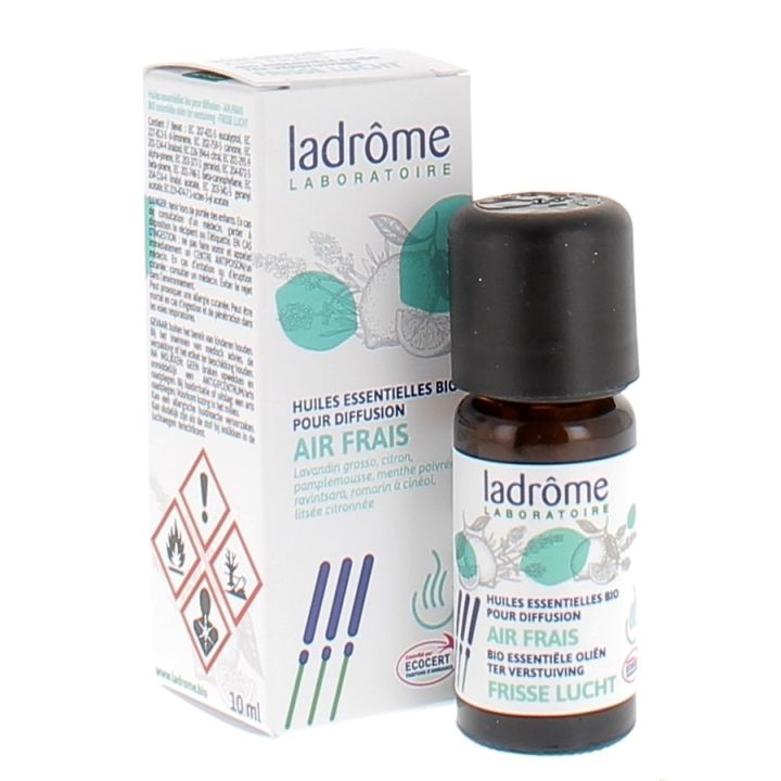 Huiles essentielles bio pour diffusion air frais Ladrôme