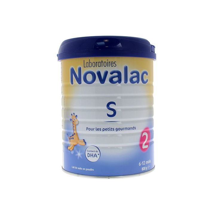 Lait en poudre pour les petits gourmands 6 à 12 mois Novalac S - pot de 800 g