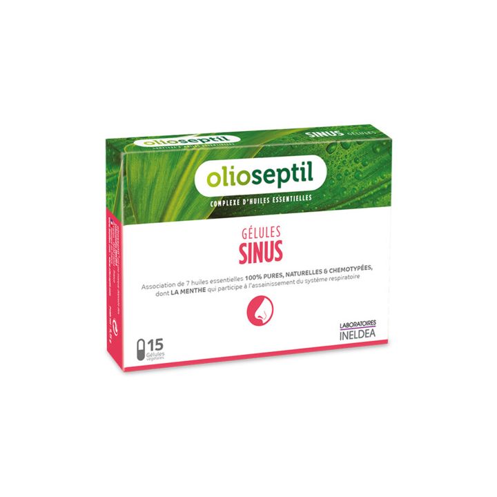 Olioseptil sinus complexe d'huiles essentielles - boîte de 15 gélules végétales