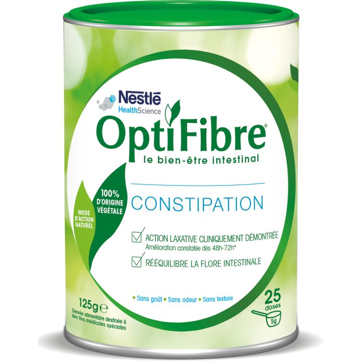 OptiFibre Poudre anti-constipation Nestlé - pot de 125 g