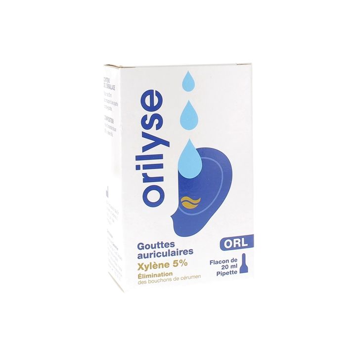 Orilyse Gouttes auriculaires Ibsa - flacon compte-gouttes de 20ml