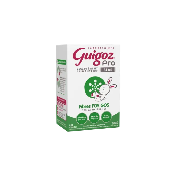 Pro Fibres FOS GOS bébé Guigoz - boîte de 20 sachets de 2,2g