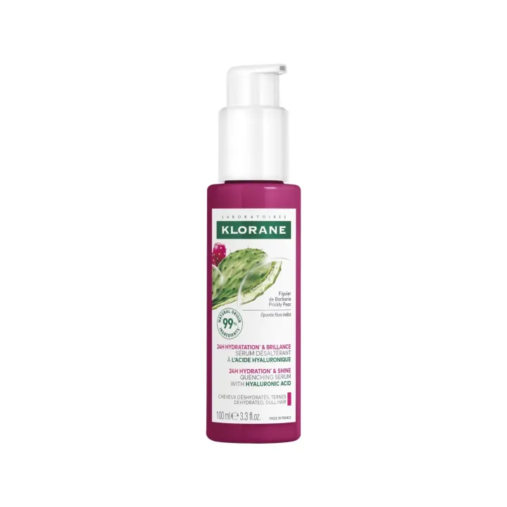 Sérum désaltérant au Figuier de Barbarie et acide hyaluronique Klorane - flacon-pompe de 100ml