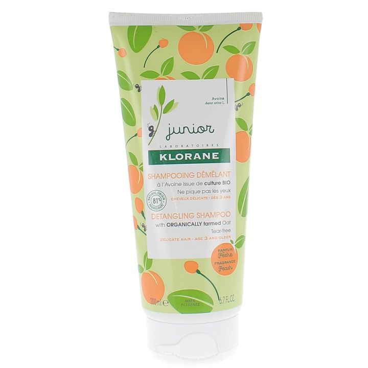 Shampoing démêlant parfum pêche junior Klorane