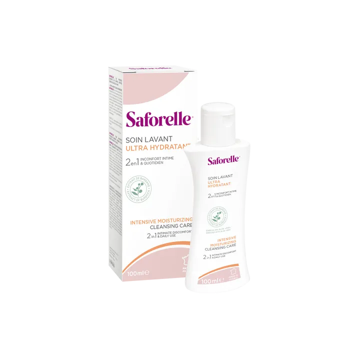 Soin lavant ultra hydratant Saforelle - flacon de 100 ml