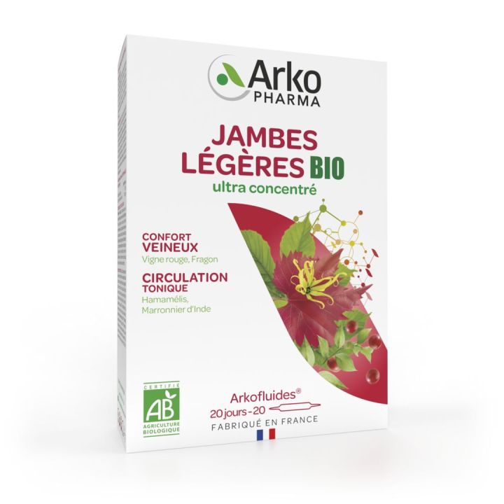 Arkofluides jambes légères Arkopharma