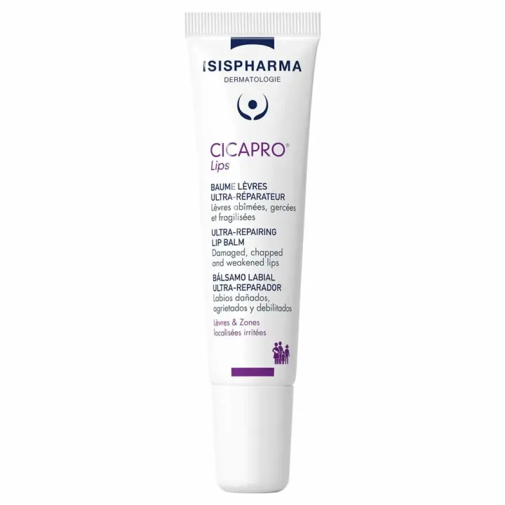 Cicapro baume lèvres ultra-réparateur Isispharma - tube de 15ml