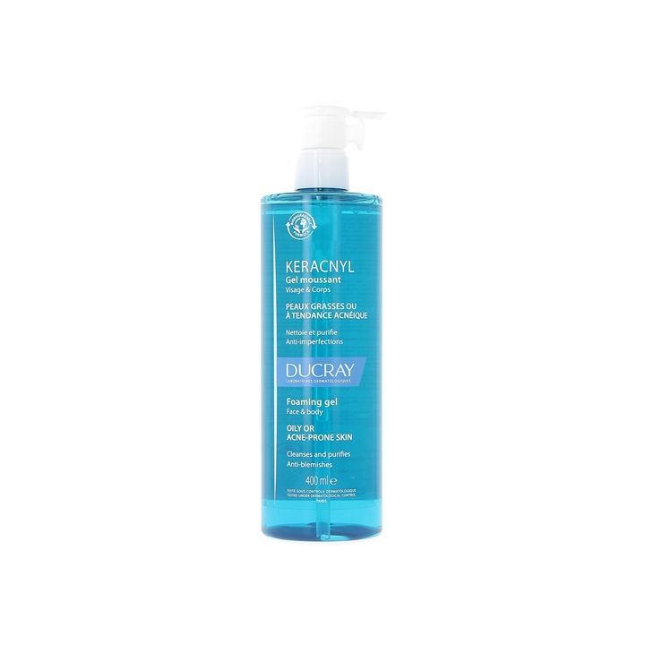 Keracnyl gel moussant visage et corps Ducray