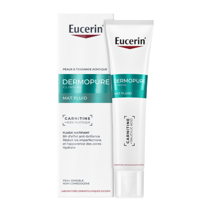 Dermopure clinical mat fluid Eucerin - tube de 40ml