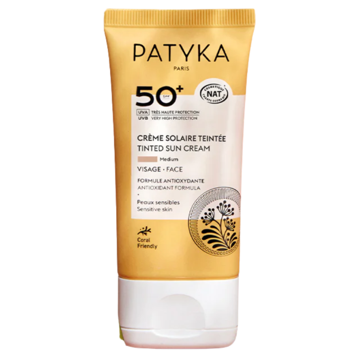 Crème solaire teintée spf50+ Patyka - tube de 40ml