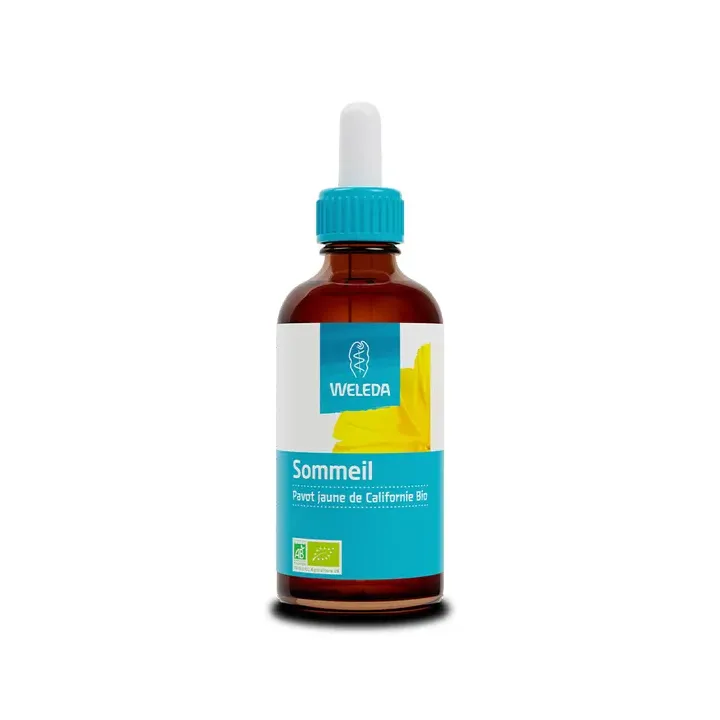 Sommeil Extrait de plantes bio Pavot jaune de Californie Weleda - flacon de 100 ml