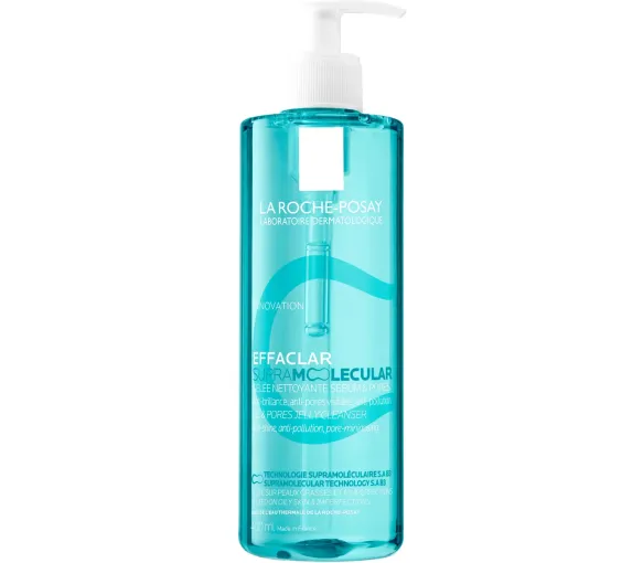 Effaclar SupraMolecular gelée nettoyante sébum et pores La Roche-Posay - flacon-pompe de 400ml