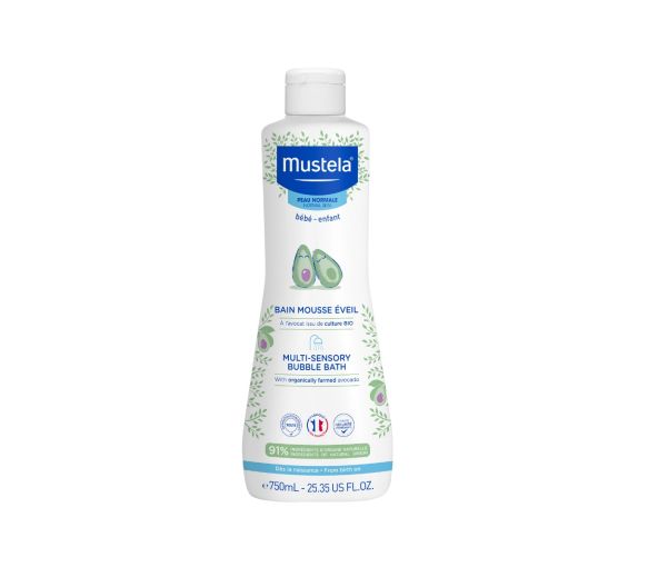 Bain mousse éveil Mustela bébé - flacon de 750 ml - image 1
