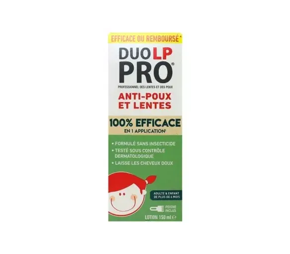Lotion anti-poux et lentes 1 seul application Duo-LP-Pro - flacon 150 ml - image 1